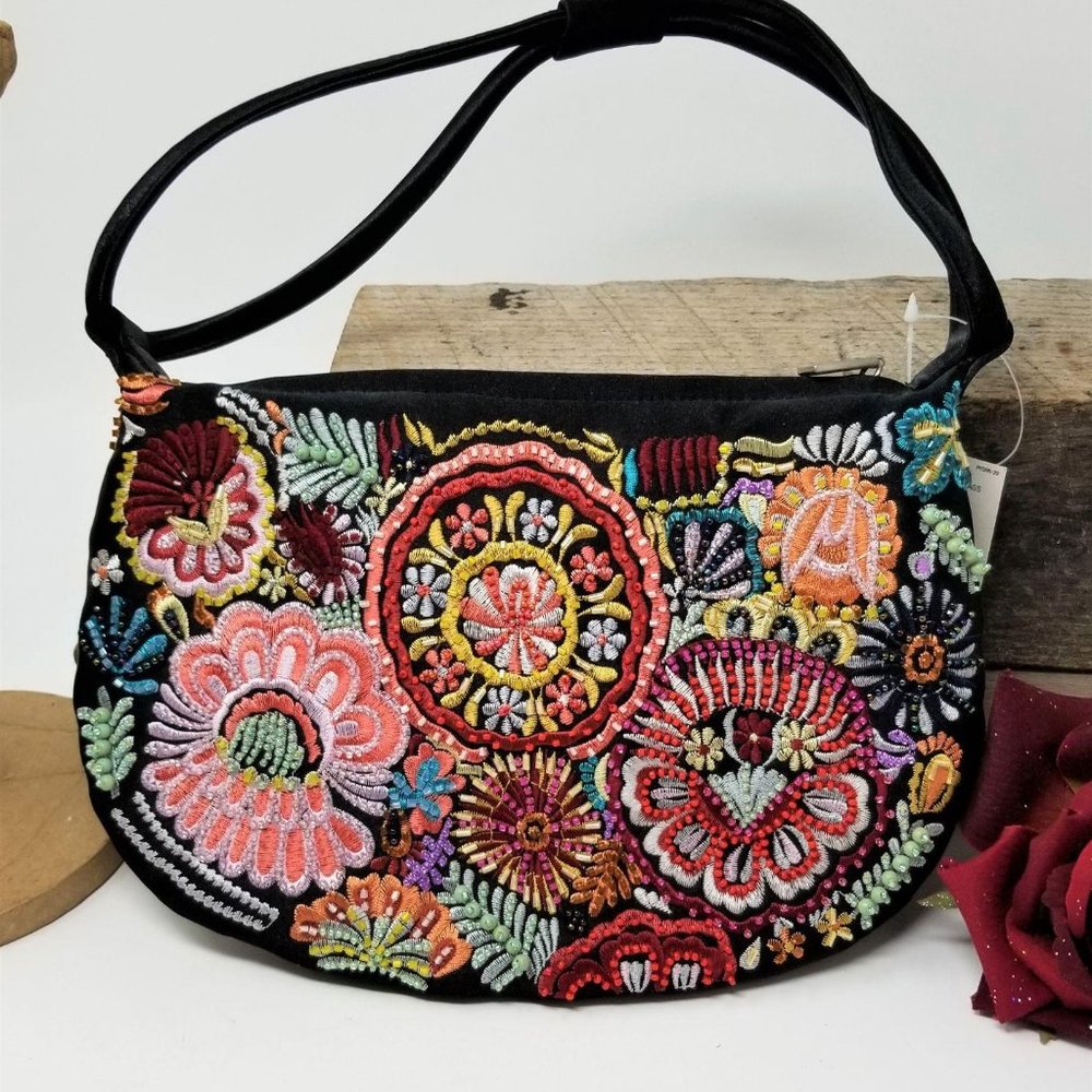 Vintage Beaded Embroidered Purse by Preston & York - Picture 6 of 8